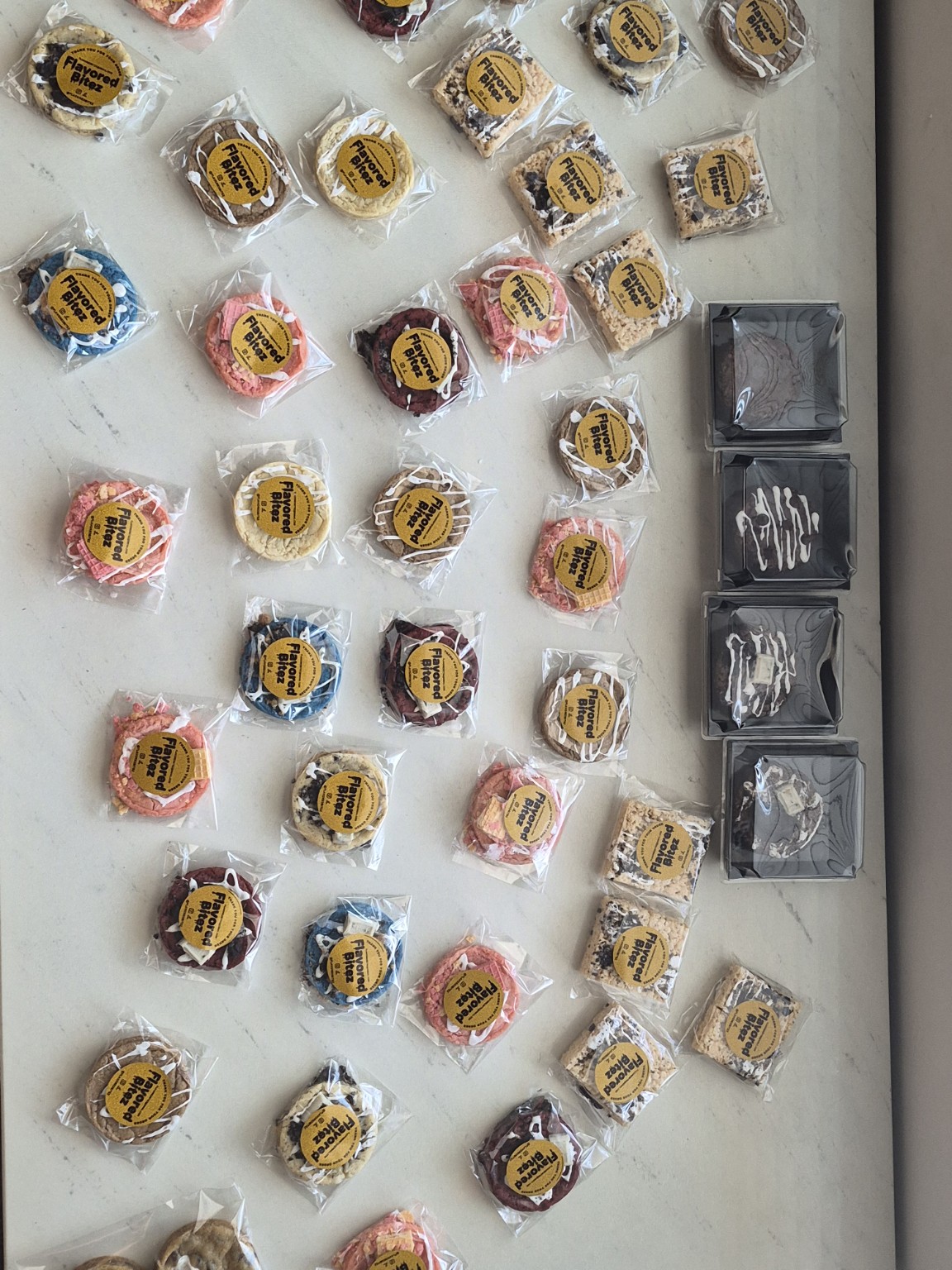 Flavored Bitez packaged treat assortment